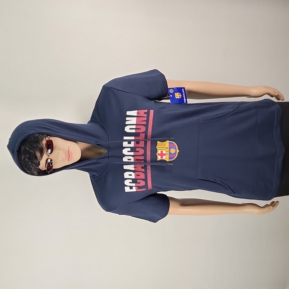 NWT FCBARCELONA short sleeved hoodie size M - Picture 5 of 17